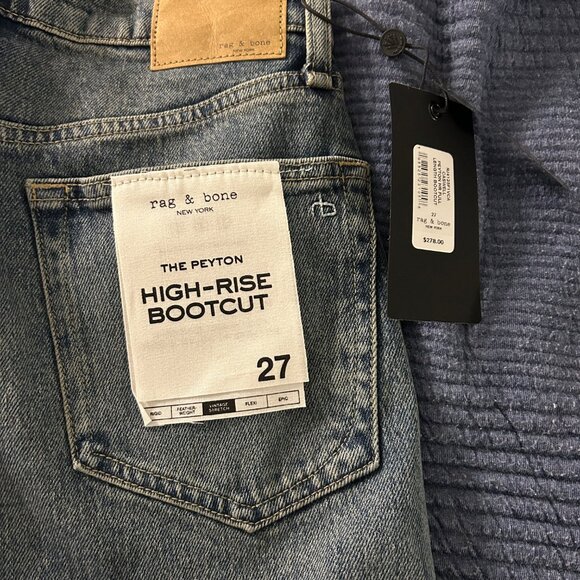 rag & bone Peyton High-Rise Bootcut Jean - Caswell - Picture 5 of 6